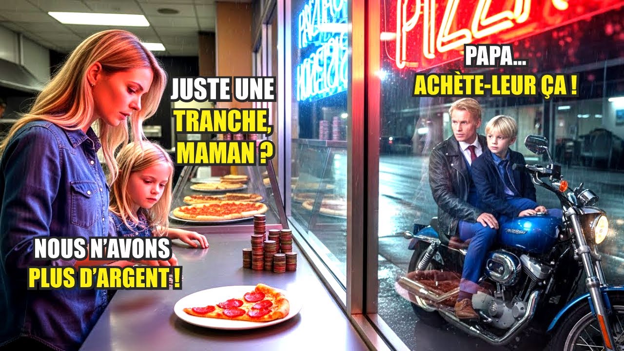 LE MOTARD MILLIARDAIRE VOIT UNE MÈRE PAUVRE COMPTER DES PIÈCES ET SA RÉACTION EST INCROYABLE
