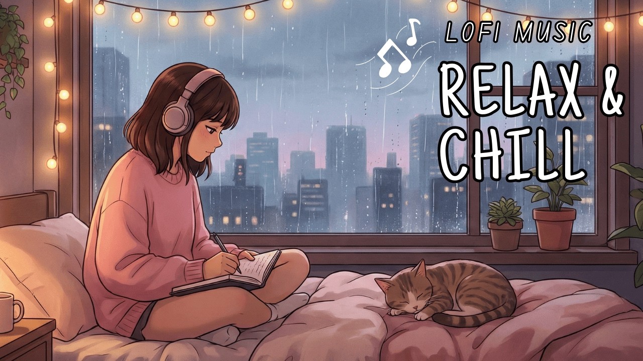Relaxing Lofi Chill Beats - Deep Focus Lofi to Relax and Study Rainy Mood for Maximum Concentration