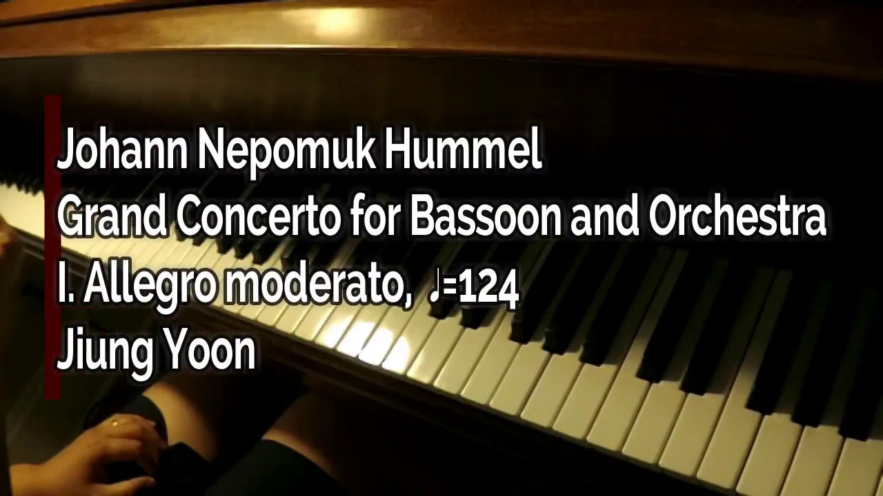 Piano Part- Hummel, Grand Concerto for Bassoon and Orchestra, I. Allegro moderato, ♩=124