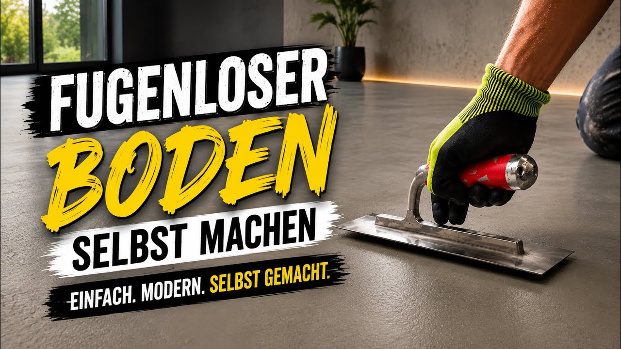 Alles über Mikrozement Verarbeitung. DIY Microzement auf dem Boden