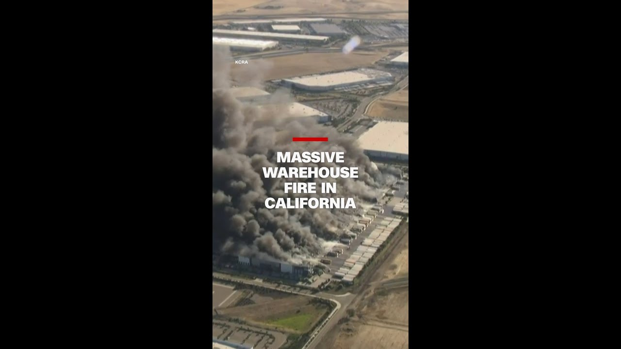 Massive warehouse fire in California
