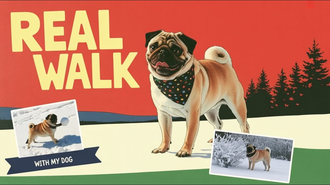 Real Walk with My Dog… this is what life with my pug really looks like 🐾