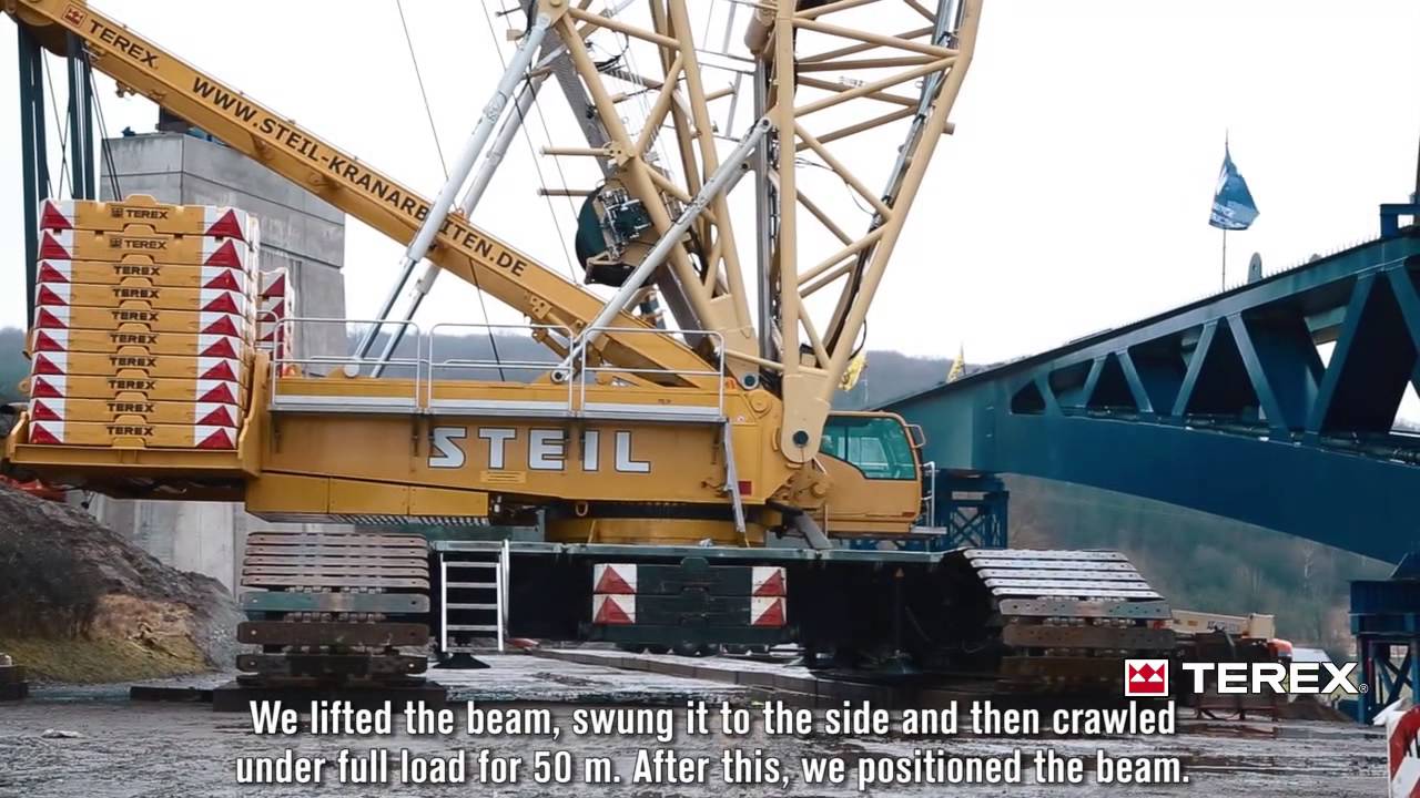 Steil Using its Terex Cranes Superlift 3800 crawler crane for Some Heavy Lifting