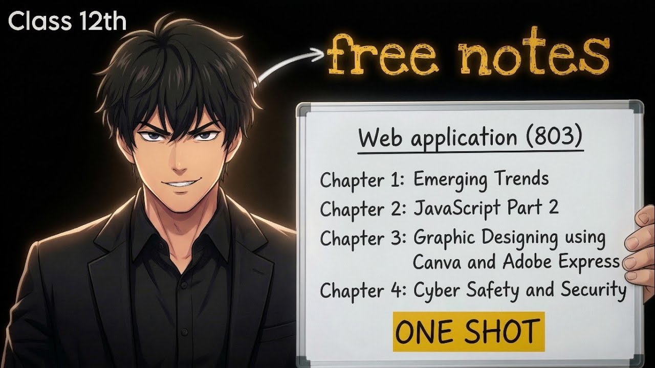 Web Application (Code 803) Class 12 One Shot |Complete Syllabus Revision | All Chapters | CBSE 2026 