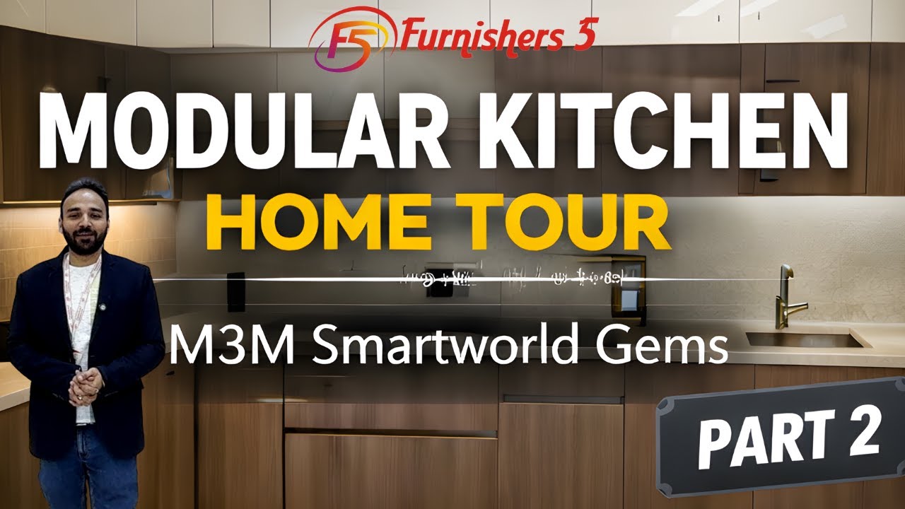 Luxury Modular Kitchen Walkthrough | Smartworld Gems Gurgaon | Modern Kitchen Design Tour