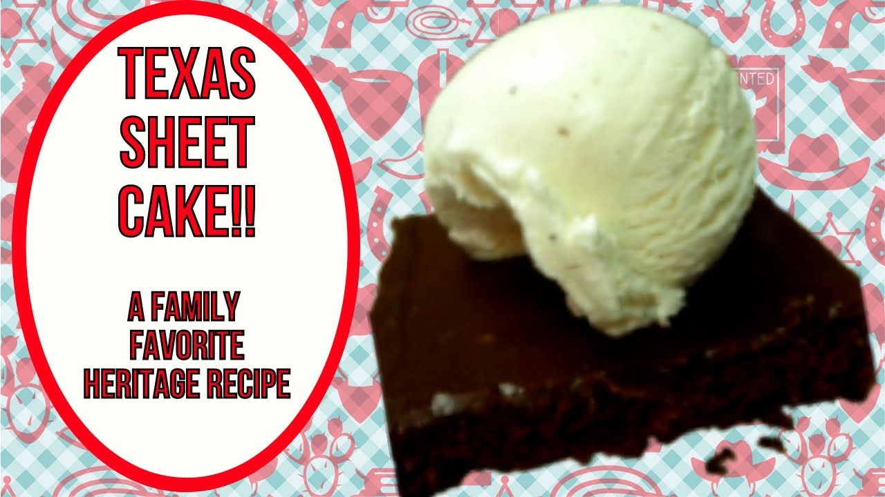 Traditional Texas Sheet Cake!  Noreen's Kitchen