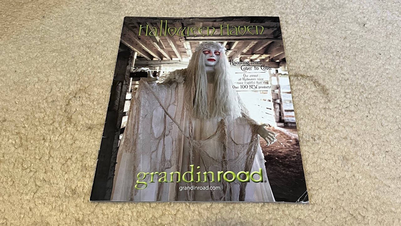 Grandin Road Halloween Haven 2012 Catalog (Life-Size Venetian Victoria Figure Cover)