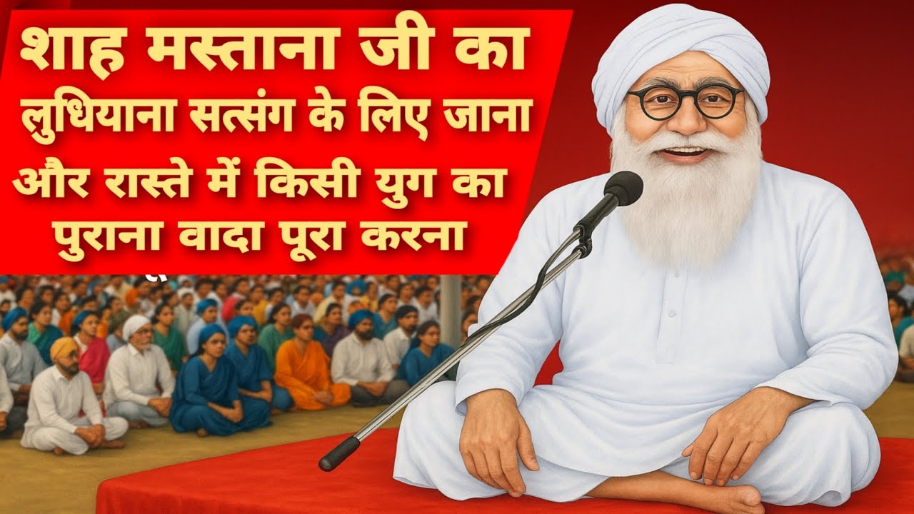 Shah Mastana Ji ka Ludhiana Satsang ke liye Jana  kisi Yug ka purana Vada pura karna Dera jagmalwali