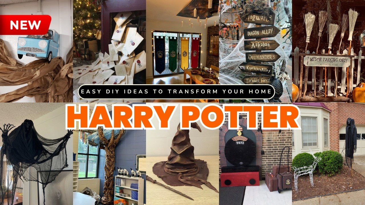 190+ Harry Potter Halloween Decor 2025 | Easy DIY Ideas to Transform Your Home