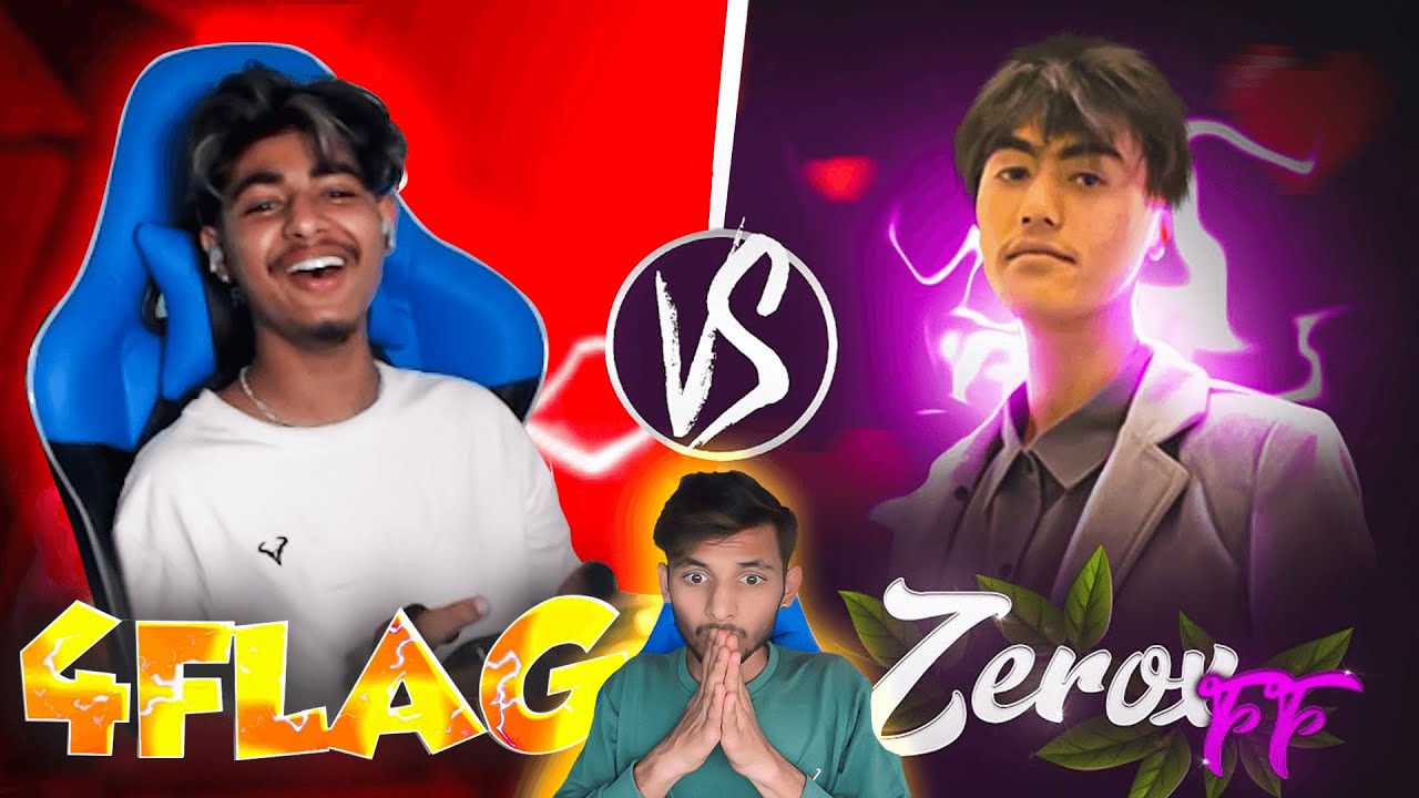 4Flag Gamer Vs Zerox FF 💗 @ZeroxFF Shocked With My Agressive Movement 🔥📱