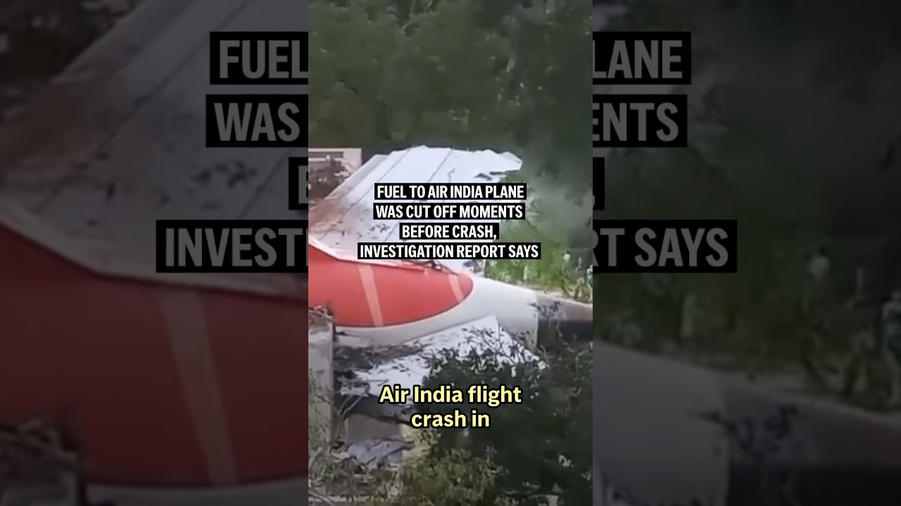 Fuel to Air India plane was cut off moments before crash, investigation report says