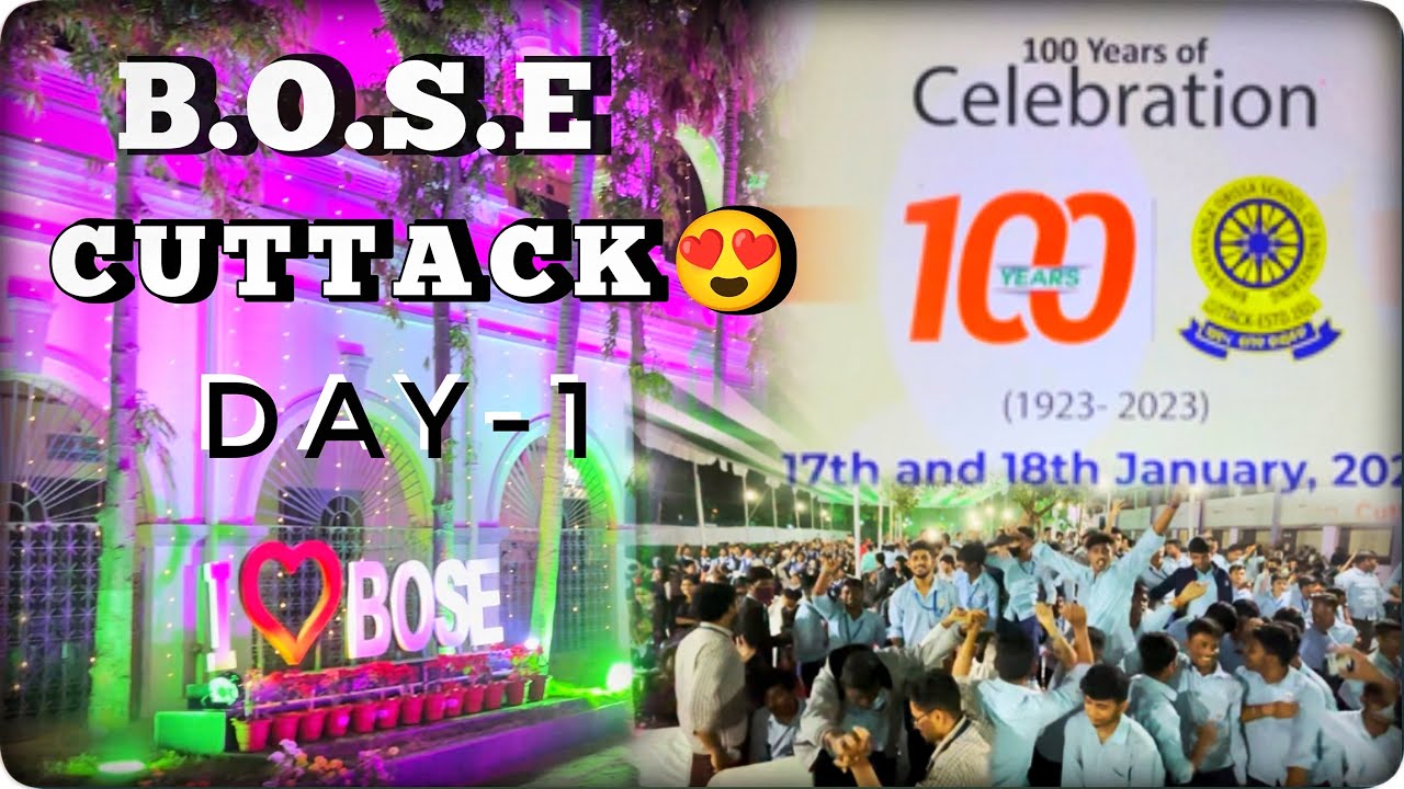(Day-1) 100Years journey of BOSE Cuttack🥳😍| Grand Celebration of BOSE 🎉| Twinzone Vlogs😍|