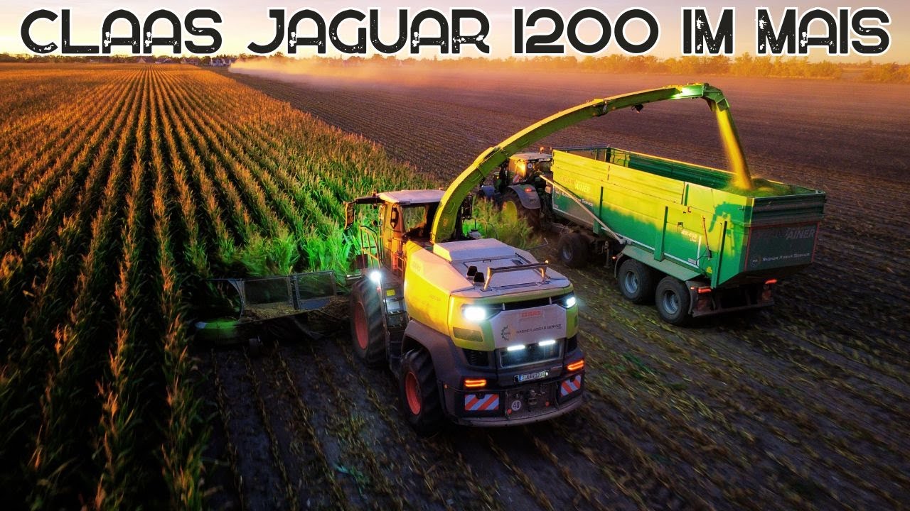 Der neue Claas Jaguar 1200 Feldhäcksler im Mais 2025