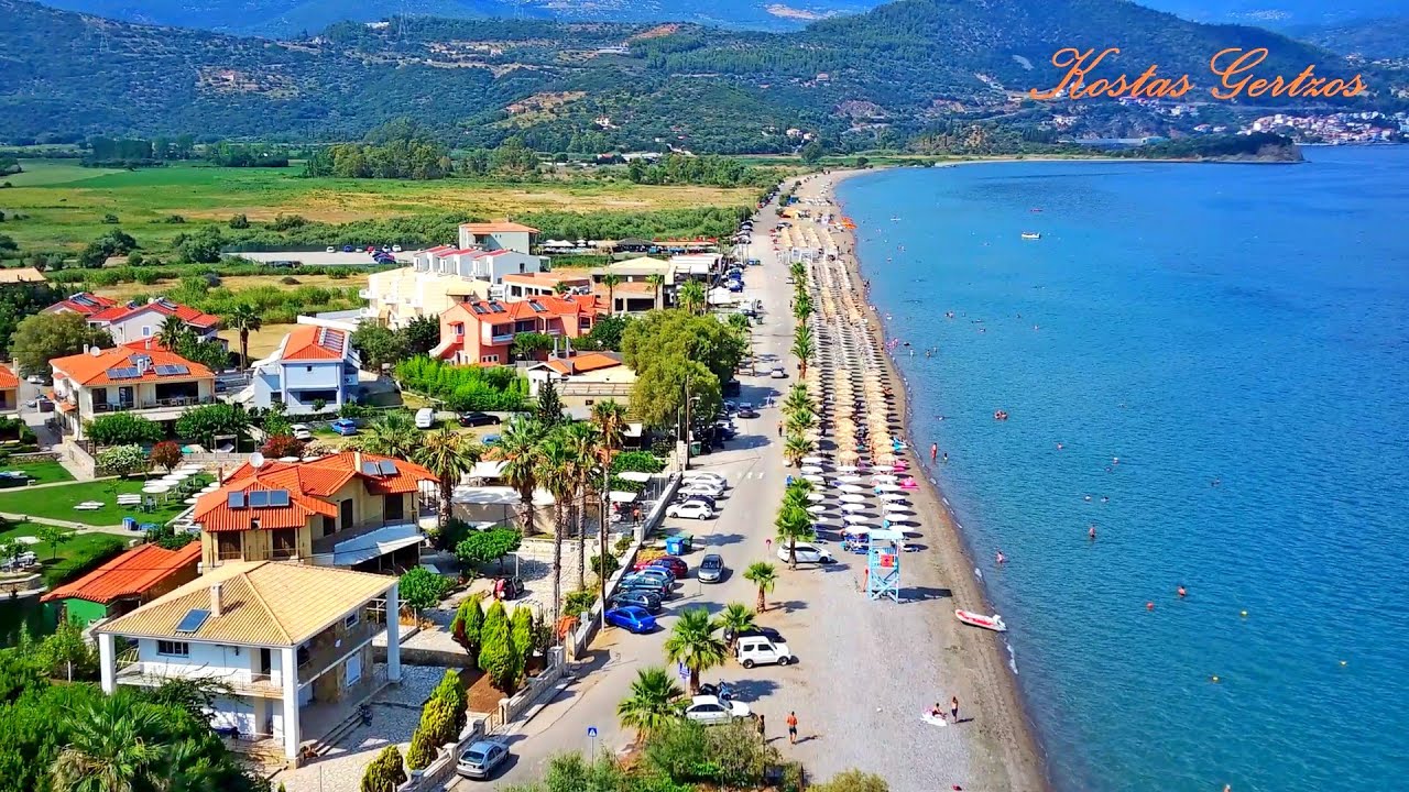 ΠΑΡΑΛΙΑ ΧΙΛΙΑΔΟΥ, ΦΩΚΙΔΑ (DRONE). CHILIADOU BEACH AERIAL VIEW, PHOCIS, GREECE.