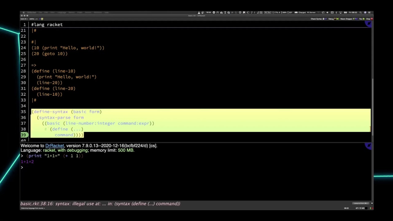 #rC3-ChaosZone -  All Programming Language Suck?  Just Build Your Own! – Language-Oriented Programmi