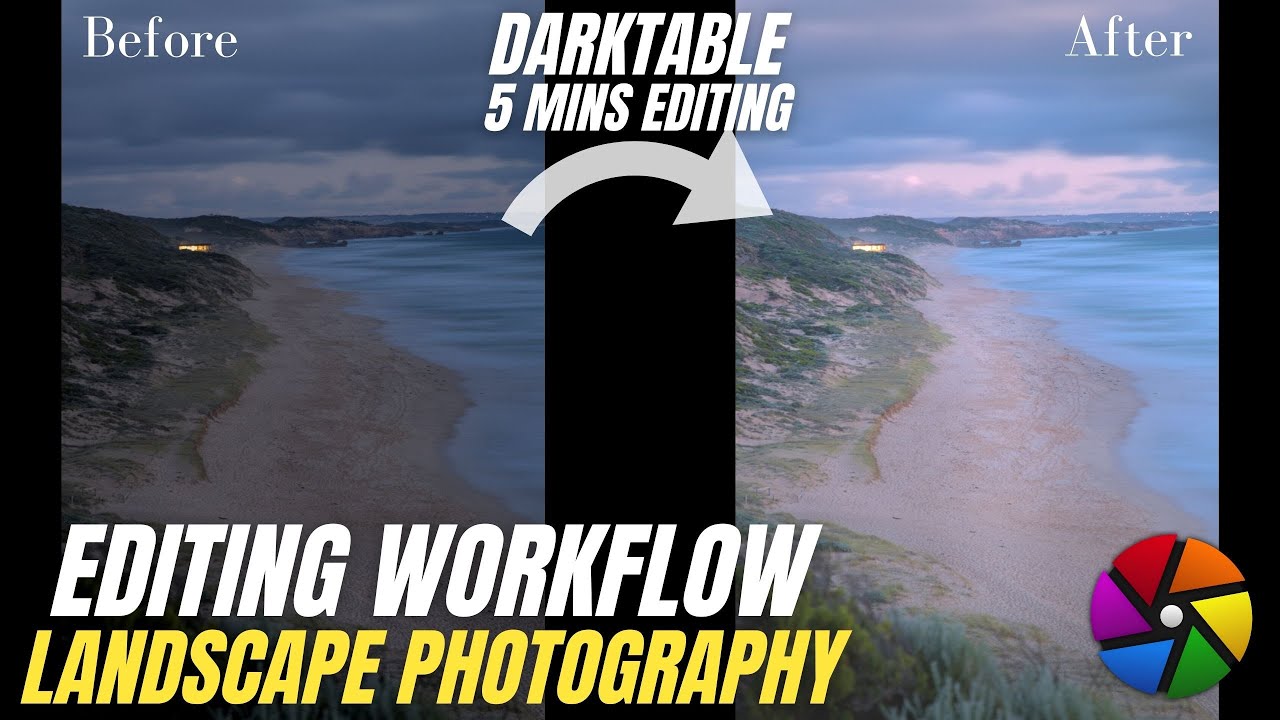 Рабочий процесс редактирования пейзажных фотографий в Darktable &mdash; 5-минутный челлендж по редактир...