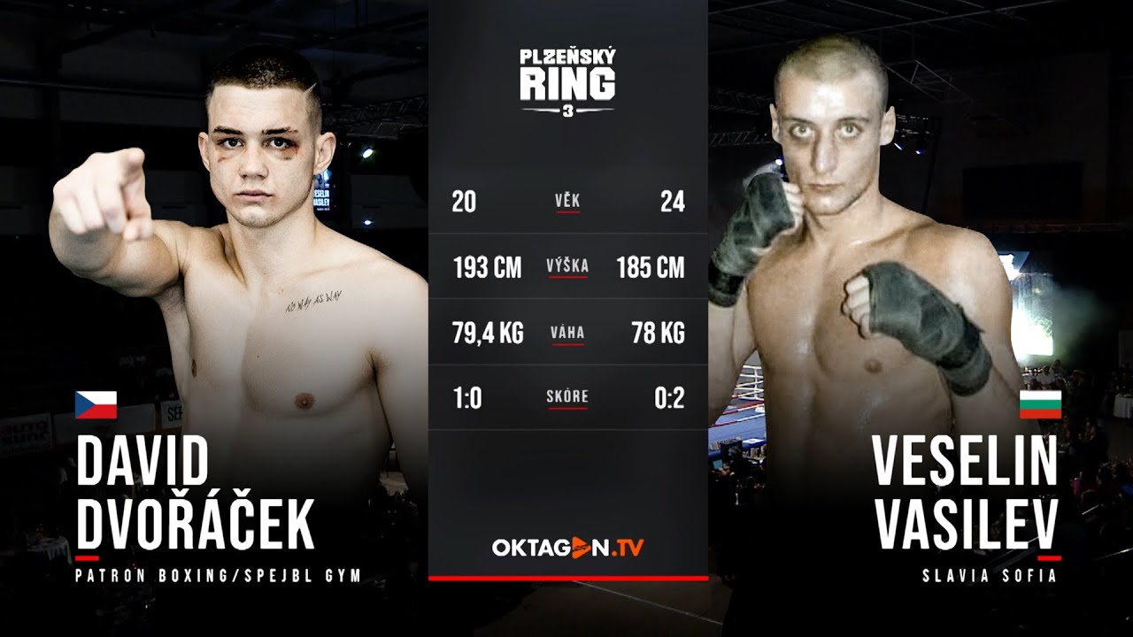 David Dvoř&aacute;ček vs. Veselin Vasilev | Plzeňsk&yacute; Ring 3 | Patron Boxing