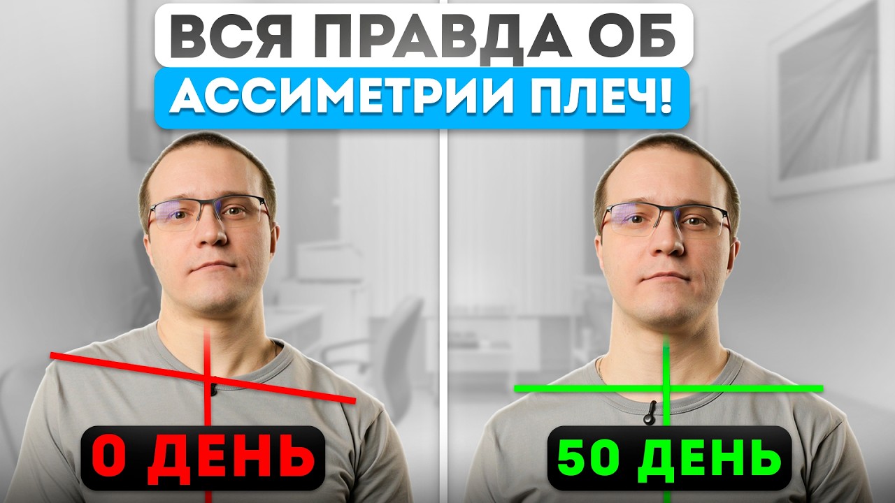 Одно плечо ВЫШЕ? Полное руководство от А до Я по ВЫРАВНИВАНИЮ ПЛЕЧ!
