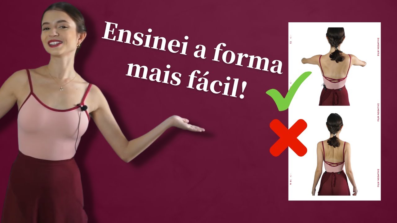 COMO ENCAIXAR AS ESCÁPULAS - Dica simples para ballet