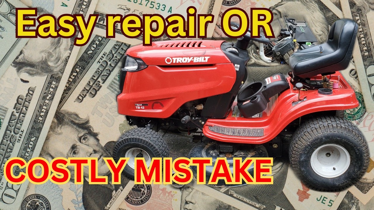 Troy-Bilt riding mower, JUST ADD GAS, Red Flag!