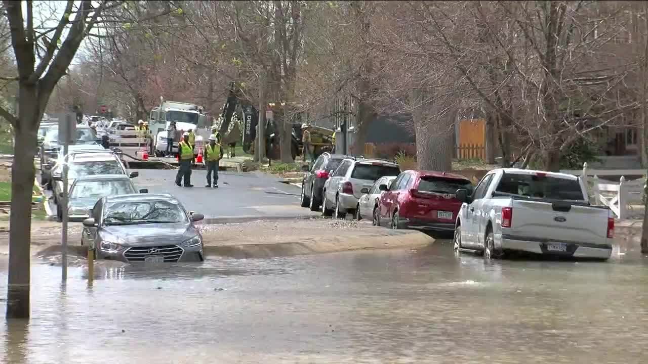 Water main break causes major street flooding in Denver&rsquo;s Berkley neighborhood
