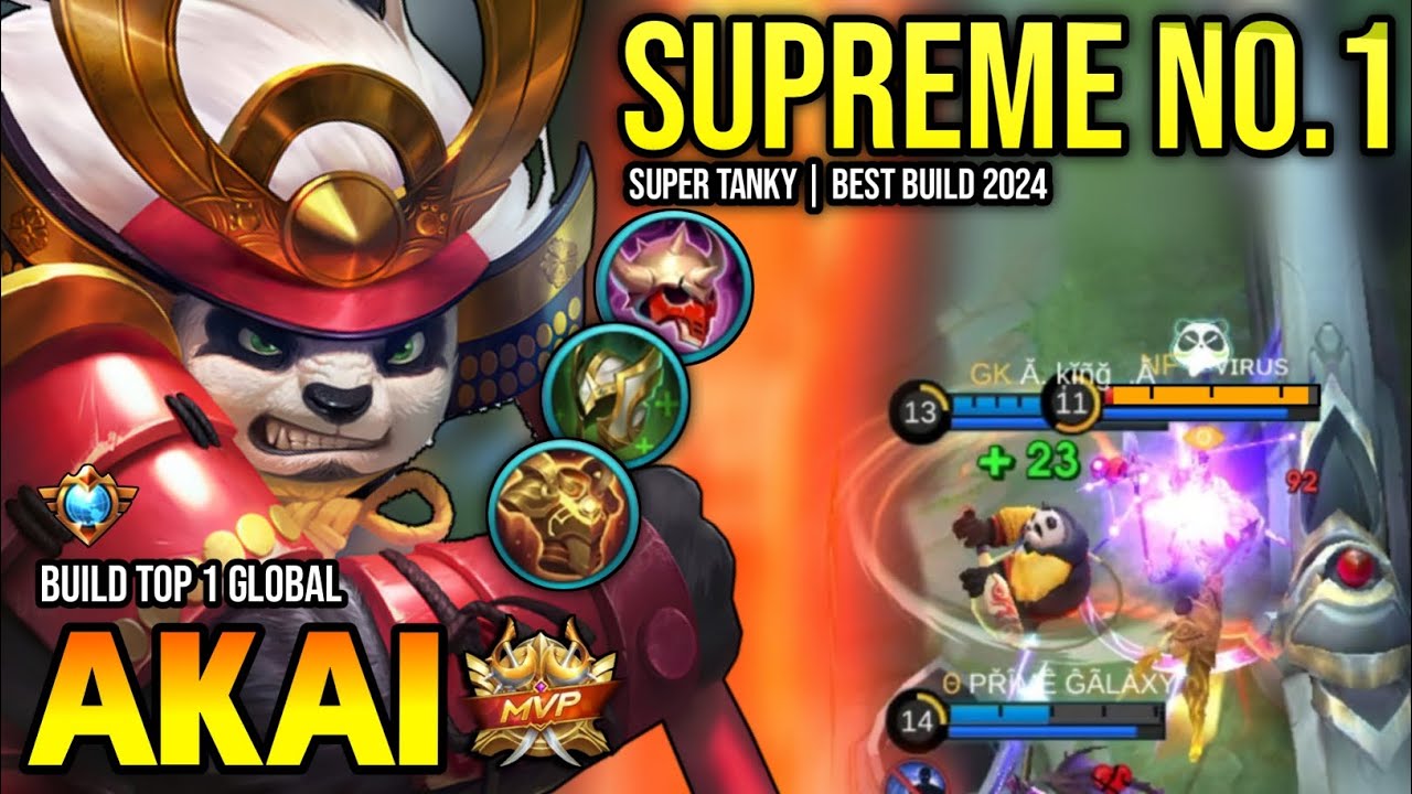 AKAI BEST BUILD 2024 | BUILD TOP GLOBAL AKAI GAMEPLAY | MOBILE LEGENDS✓