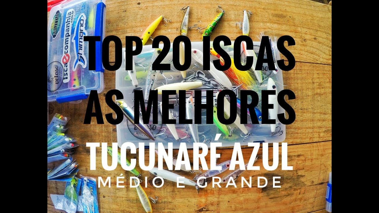 Top 20 iscas pra tucunaré azul porte médio e grande
