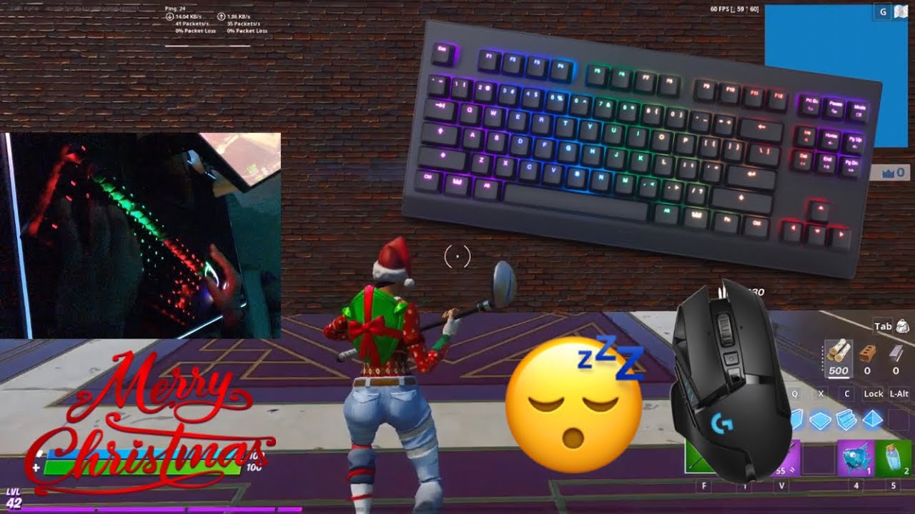 Wooting One TKL🤩 Satisfying Fortnite Blue Switch 60 FPS Smooth 1080p