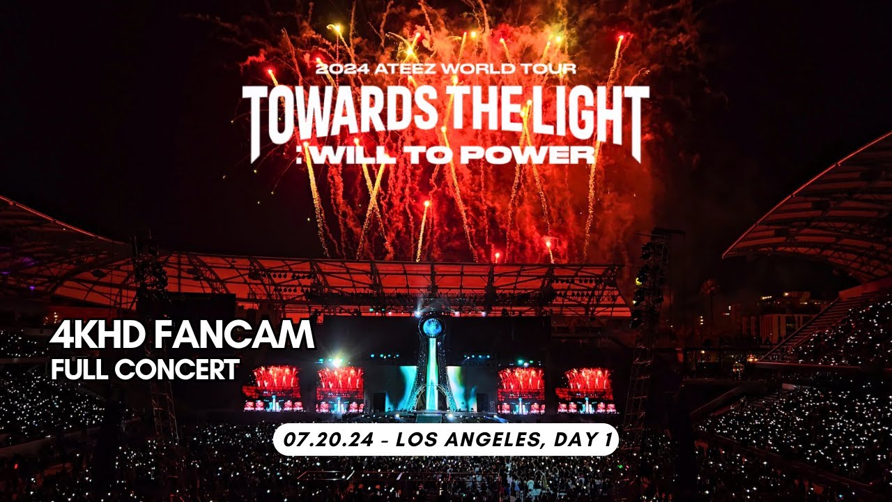 240720 - FULL CONCERT - ATEEZ Towards the Light: Will to Power in Los Angeles (4K HD FANCAM)