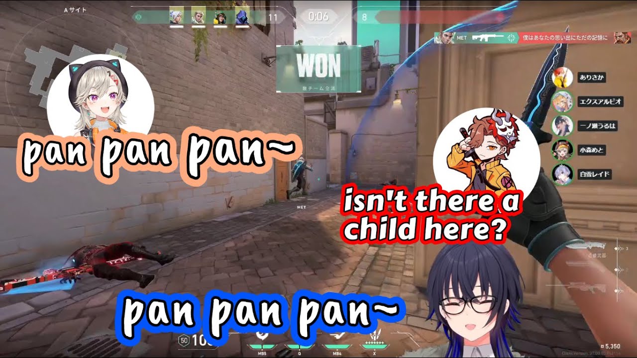 VALO TEAM KIDS vs ADULTS [ICHINOSE URUHA/ARISAKA/MET/REID/ABO/ENGLISHCLIP/VALORANT/VSPO] RE:UPLOAD