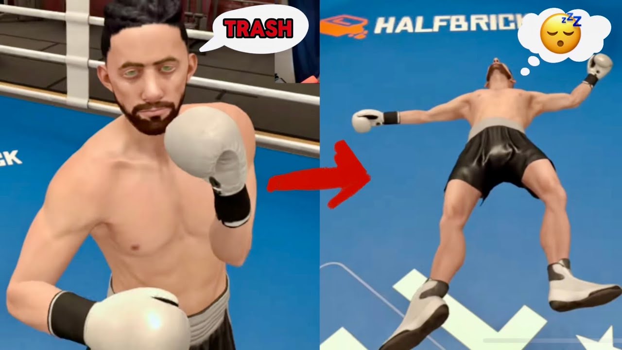 TRASH TALKER GETS HUMBLED!!! Thrill Of The Fight 2!! (Multiplayer)
