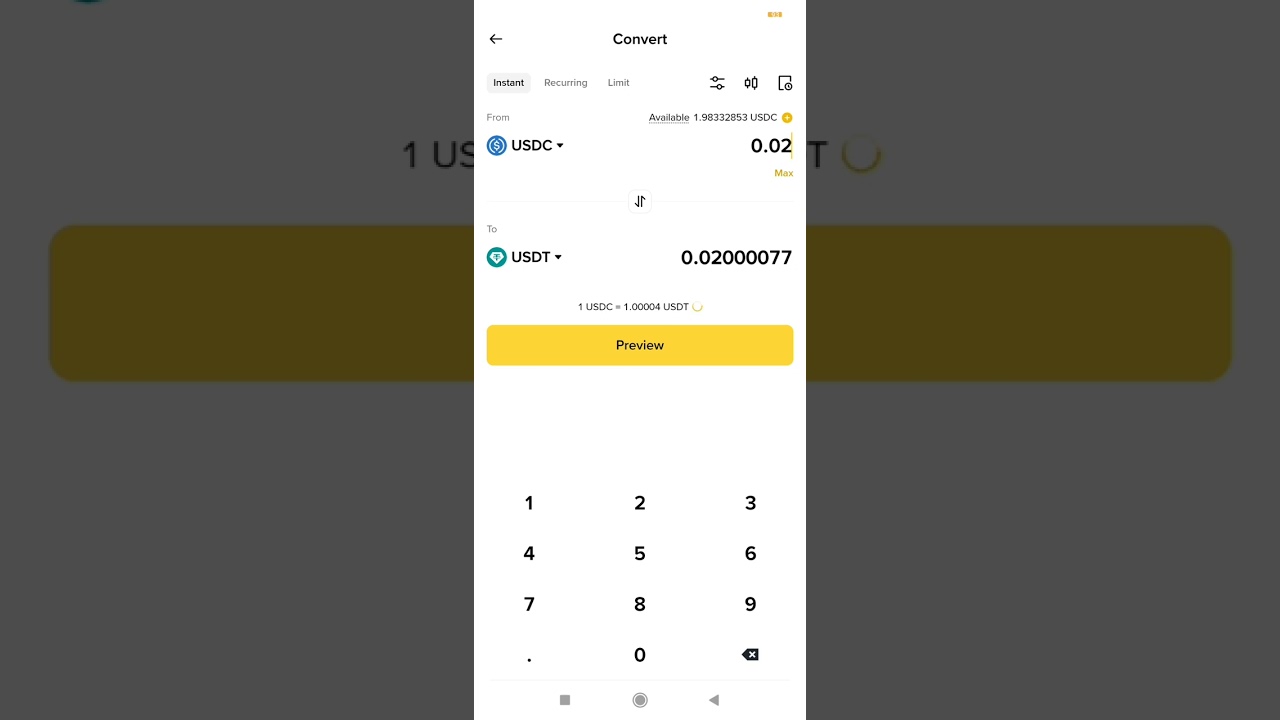 Как конвертировать USDC в USDT на Binance (Как мгновенно конвертировать криптовалюту/токен на Bin...