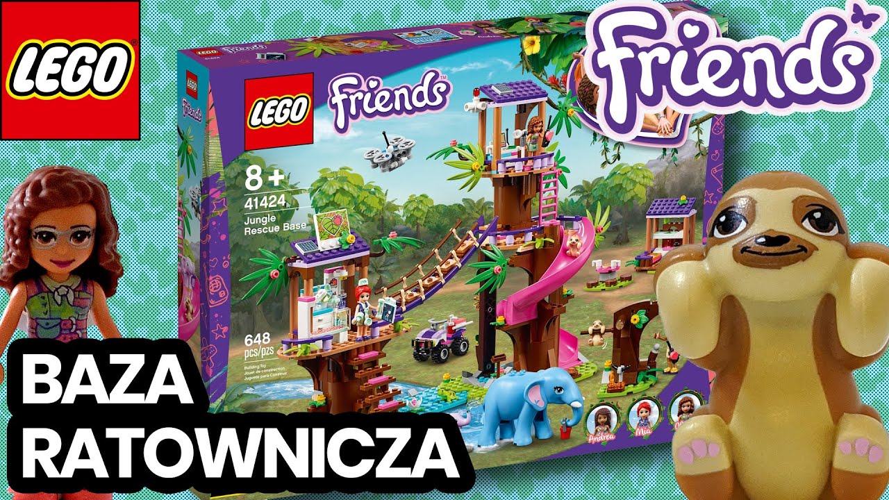 LEGO Friends 41424 🦥Baza Ratownicza 🐘- nowość&nbsp;lato 2020 - RECENZJA