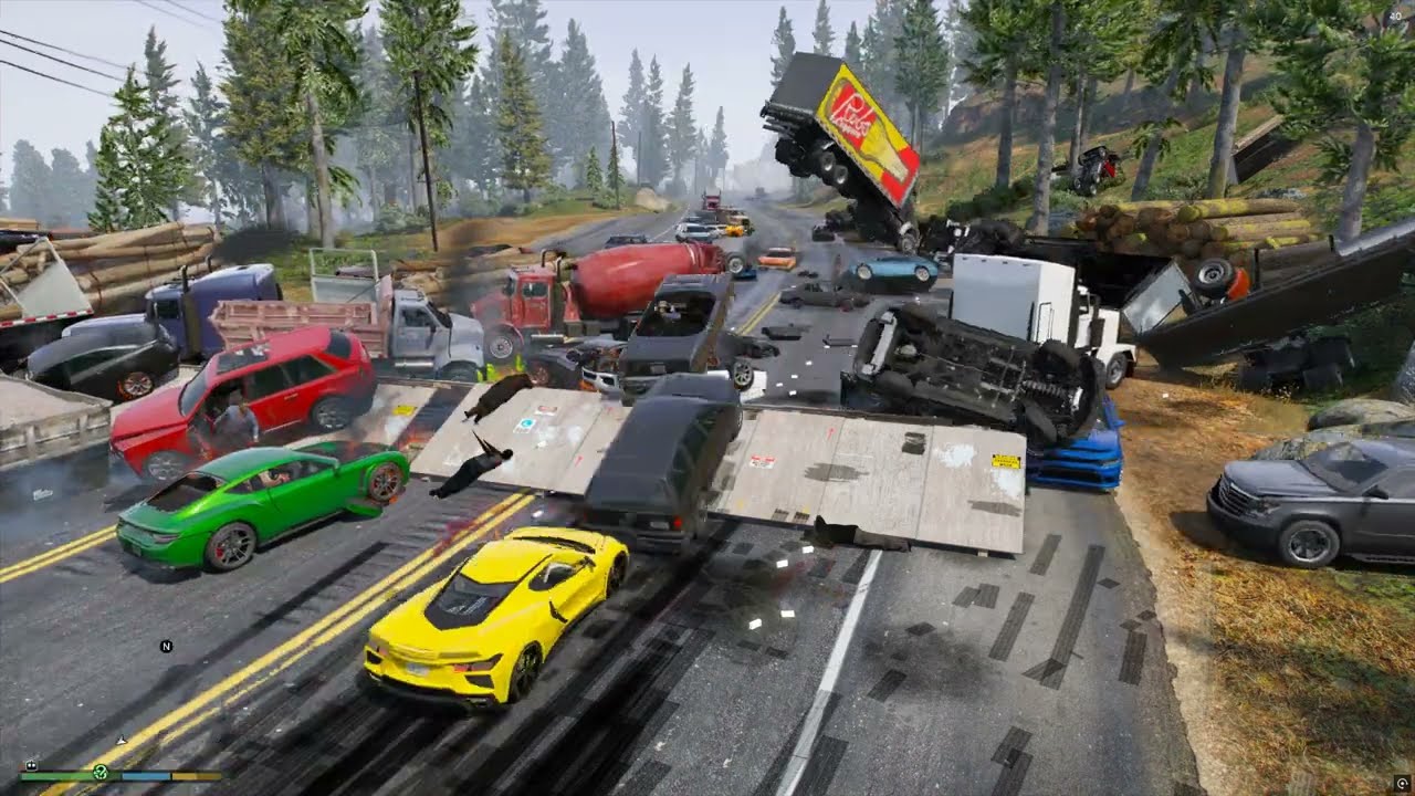 New Location All NPC Stunt Jump - Grand Theft Auto V #28