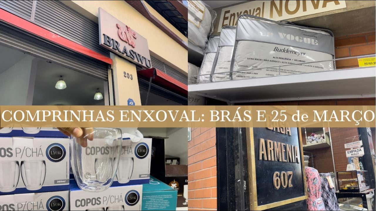 VLOG - COMPRINHAS PRO ENXOVAL NO BRÁS E NA 25 DE MARÇO | Lojas Braswu e Shopping Niazi!
