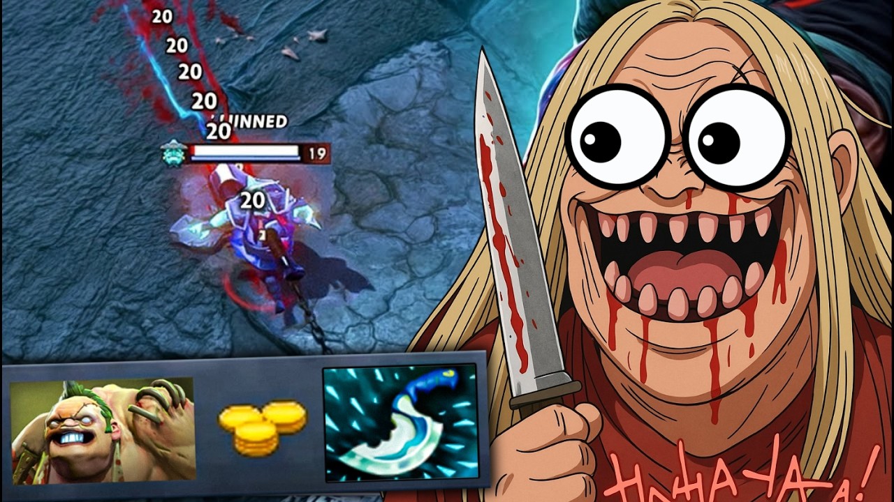 8MIN BLINK CRAZY PUDGE FARMING HERO EASY GAME DOTA 2