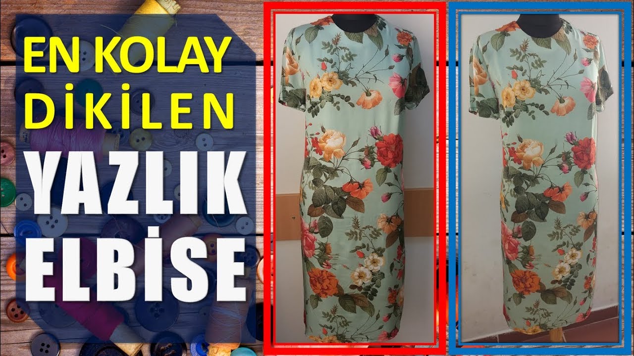 Kullanımı Rahat, Dikimi Kolay Pratik Yazlık Elbise (Tam Sürüm-Fonlu) | Dikiş Hocam