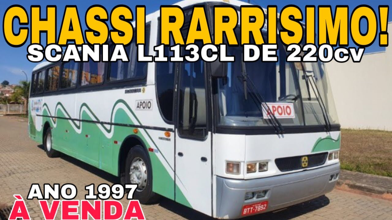 BUSSCAR EL BUSS 340 SCANIA L113CL &Agrave; VENDA - CHASSI BEM RARO! J&Aacute; TINHA VISTO UM DESTE?