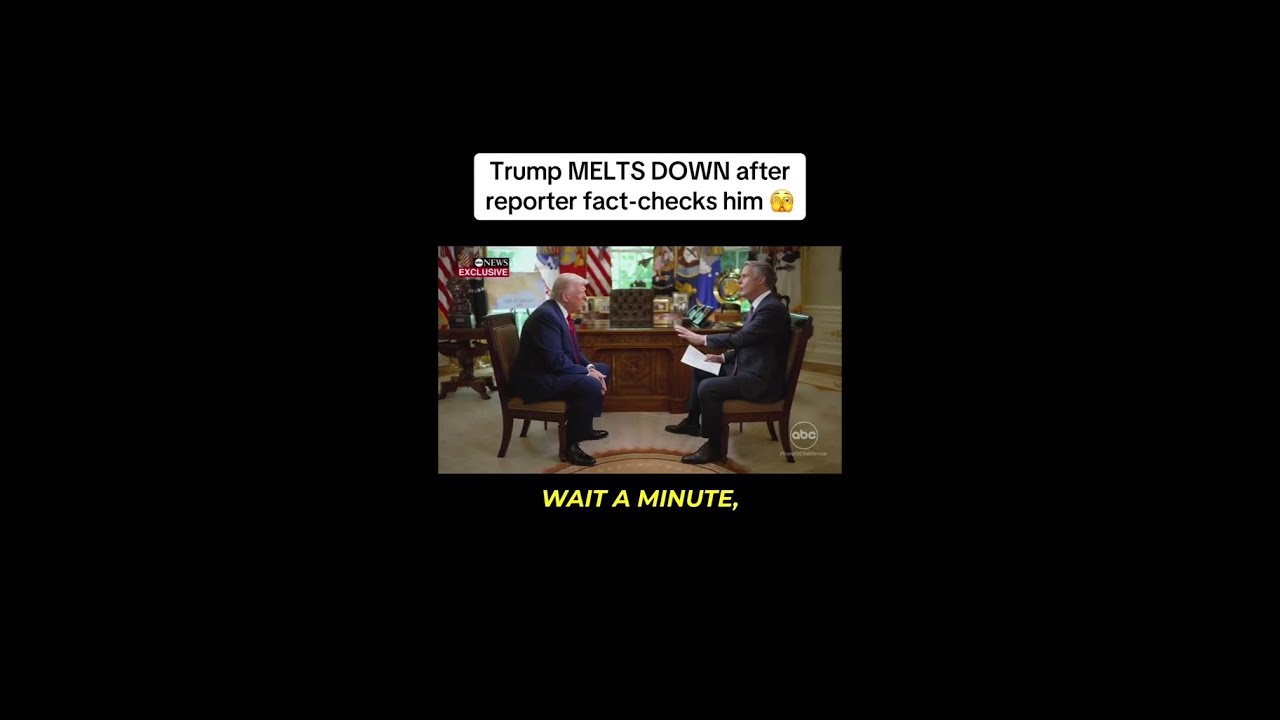 TRUMPS COMPLETE MELTDOWN WHEN A REPORTER FACT CHECKS HIM!!