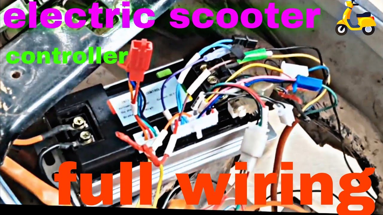 Electric scooter 🛵 controller full wiring Controller wiring Ev scooter  a to z wiring Controller 