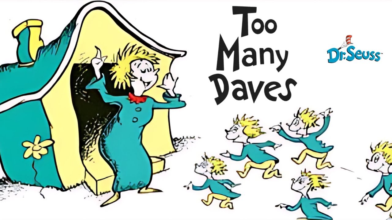 TOO MANY DAVES by Dr Seuss Read Aloud