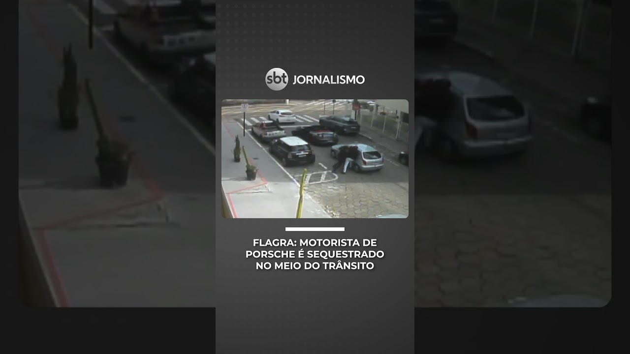 Porsche driver kidnapped in broad daylight; cameras record the criminals in action | #SBTNews
