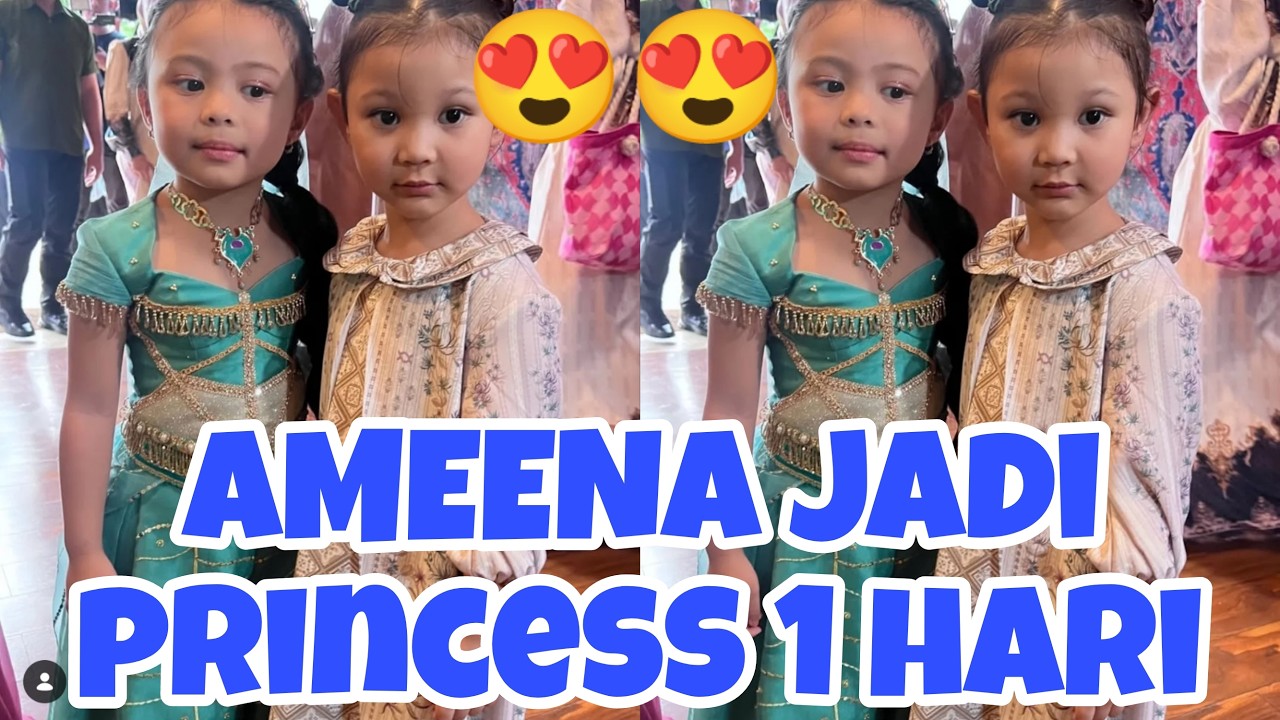 PESTA PERAYAAN ULANG TAHUN AMEENA. AMEENA JADI PRINCESS SATU HARI DI DISNEYLAND