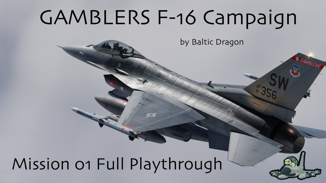 DCS F-16 Gamblers Campaign Mission 01 Full Playthrough