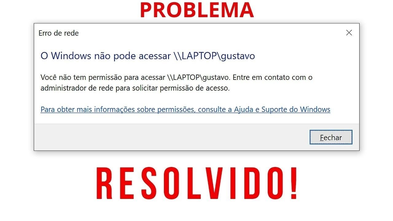 Como resolver o Problema de Compartilhamento de Pasta na Rede no Windows 10 e 11 em 5 Minutos!