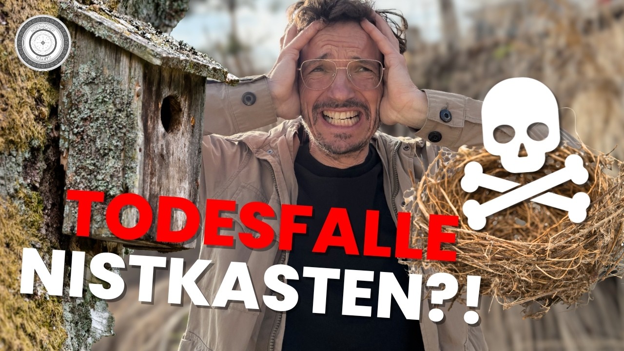 Nistkästen aber endlich richtig montiert!