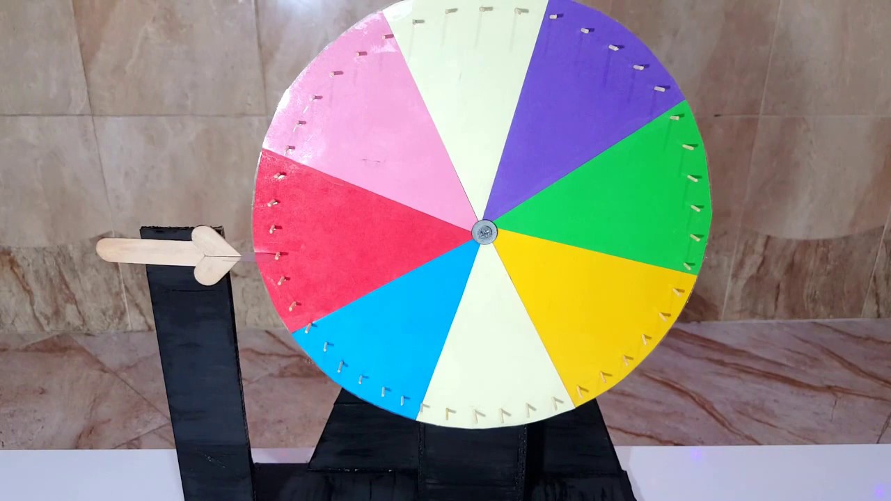 كيف نعمل عجلة الحظ || How to make mystery wheel