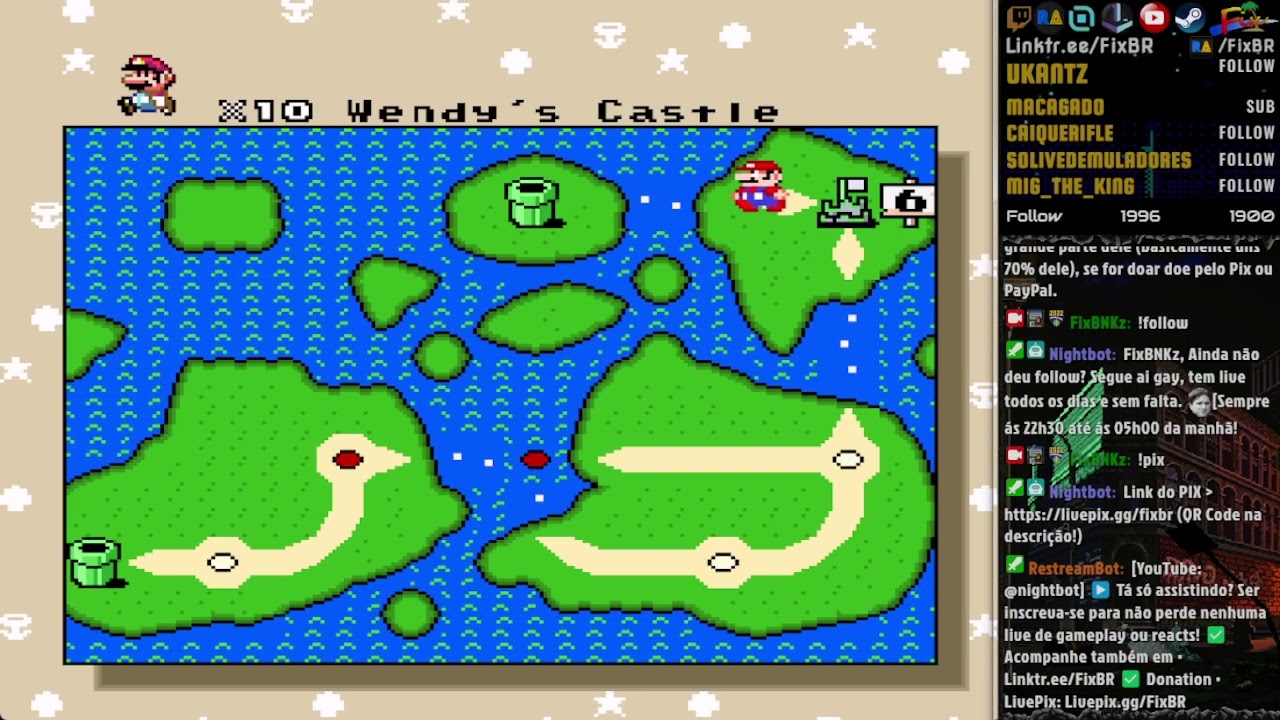 Canal FixBNK - Jogando Até Zerar SMW Rom Rack - (Live Gravada Número #578) @CanalDeGamesOG   ​