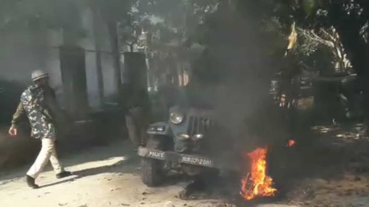 PATNA: Man dies in custody, mob sets police station on fire || Bhojpur district