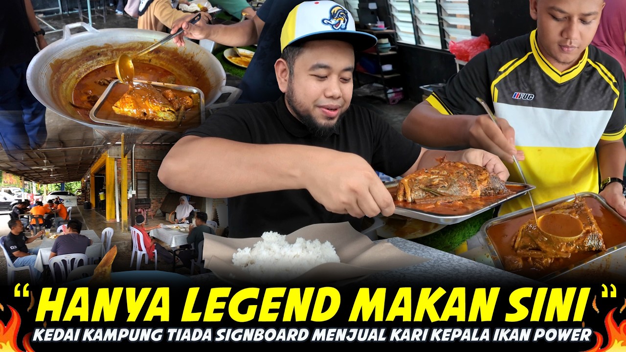 KENAPA TAK PERNAH VIRAL..Kedai Kampung Tanpa Signboard Ini Rupanya Port Layan Kari Kepala Ikan Padu